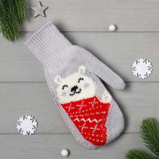 Варежки женские в подарочной коробке KAFTAN New Year, размер 19  фото 2