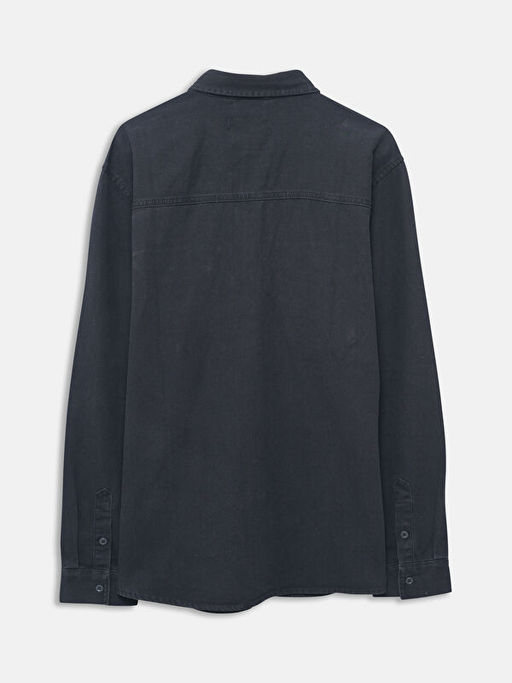 Regular Fit Uzun Kollu Erkek Jean G?mlek