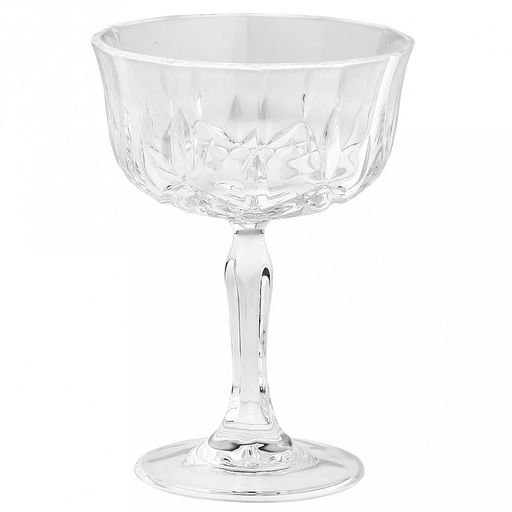 Бокал (креманка) стеклянный Император 240мл, д10см, h14см, на ножке, форма Шале, набор 6шт, в коробке, Делисога (Delisoga) (Китай)