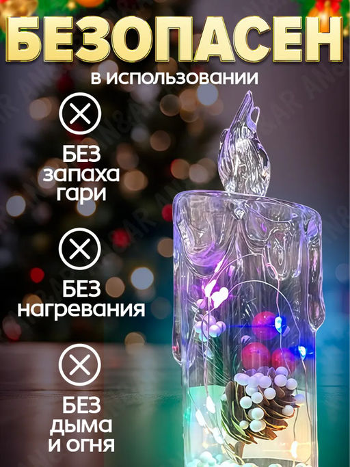 Свечка новогодняя (3646)