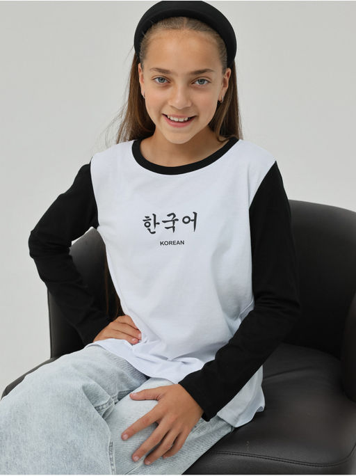 Лонгслив Корея Детский Чер-Бел - София фото 10