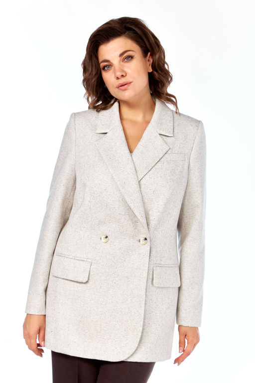 Костюм Olga Style С952 серый,коричневый