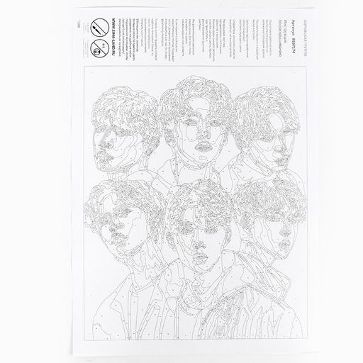 Картина по номерам на холсте с подрамником «Корейская группа», 40×50 см