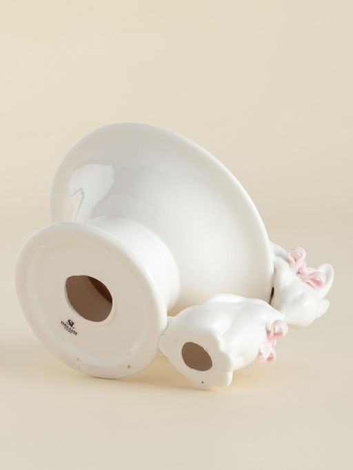 Конфетница SL Home Лесные кролики, 160 мл, 18?15?13 см, фарфор, белая