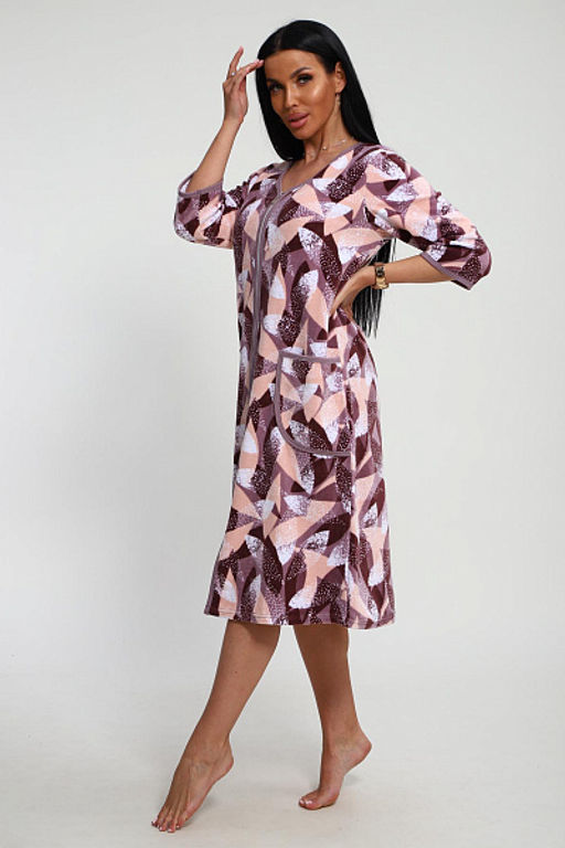 Халат велюровый на молнии (941-6) - Плиона фото 211