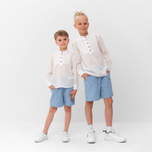 Рубашка для мальчика MINAKU, белая, рост 134 см