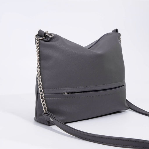 Сумка кросс-боди на молнии, цвет серый - Simaland фото 3