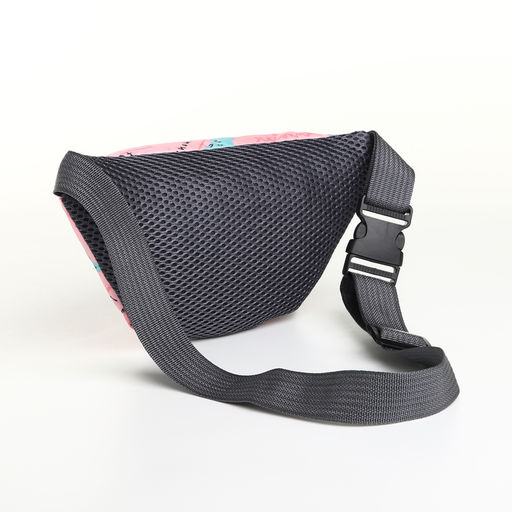 Сумка поясная детская «Милые животные», для девочки, на молнии, розовая