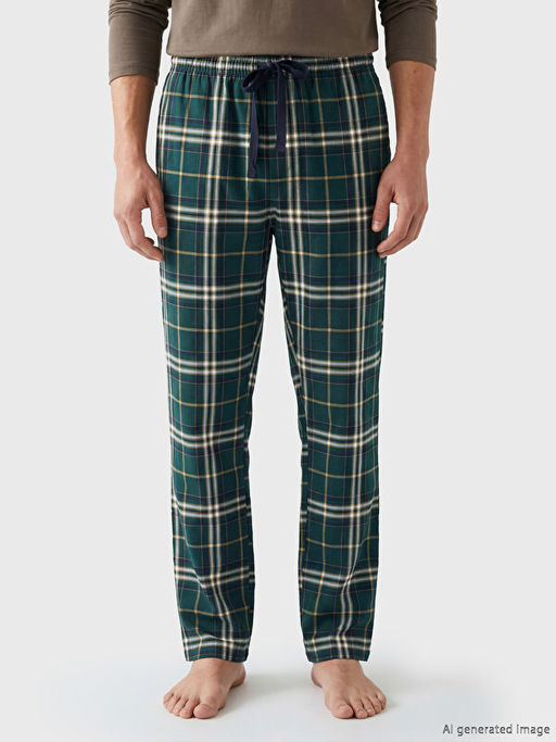 Standart Kal?p Ekose Erkek Pijama Alt?