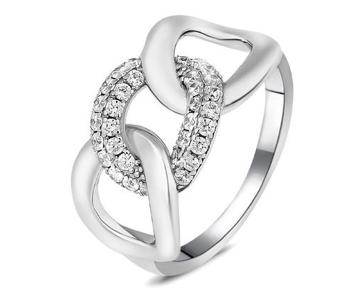 Кольцо, куб.циркон., BY-6216