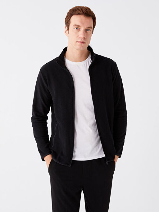 Dik Yaka Uzun Kollu Erkek Polar H?rka