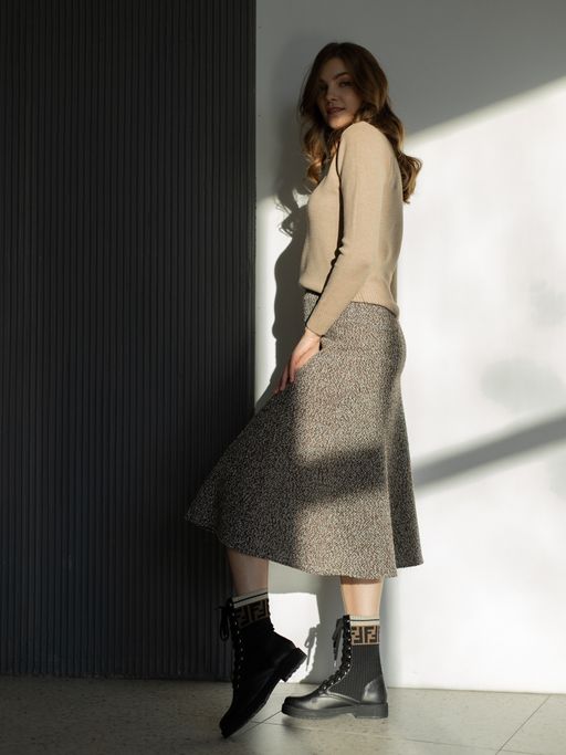 юбка на подкладке в составе шерсть - Трика фото 5