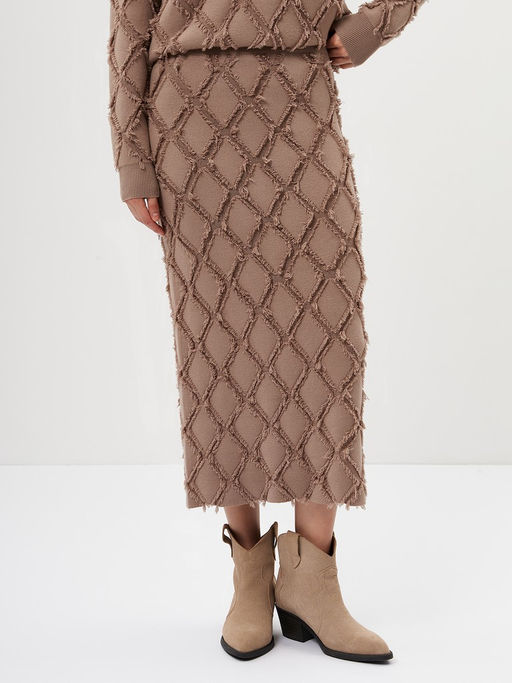 Юбка женская 12511-58013 mocha mousse