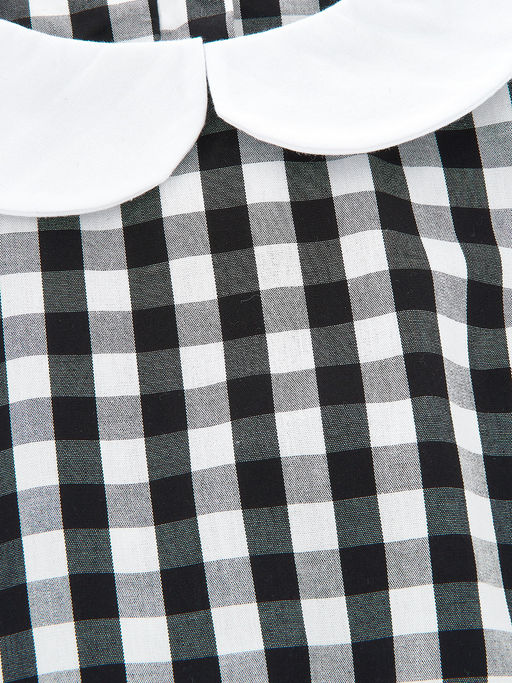 Платье для девочки в клетку UD 2676 синий - Mini maxi фото 8