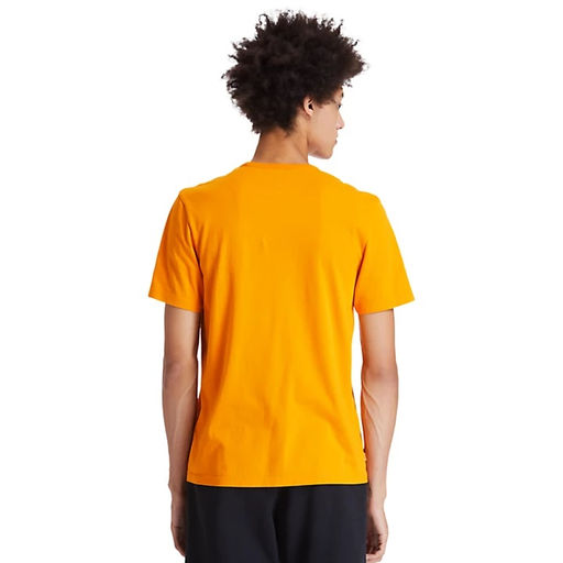 Футболка Timberland T-Shirt EK+Front Graphic Regular оранжевая  фото 5