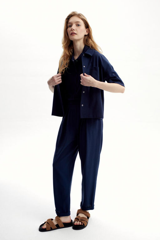 ЕВТ 4132/индиго брюки жен