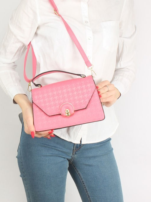 Сумка женская искусственная кожа Ch&K-1069, 1отд, плечевой ремень, розовый SALE 255051 - Adelia фото 10
