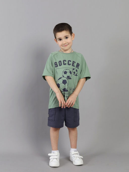 CRB wear / CSKB 64073-35K Футболка для мальчика,хаки/Ex.Cherubino фото 3