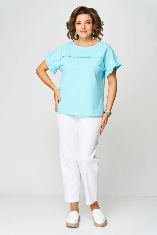 Футболка Rumoda 2264-Р голубой  фото 7