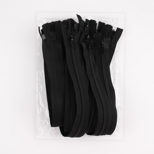 Цена за 10 шт. Молния «Спираль», №7, 2 бегунка, разъёмная, замки автомат, 100 см, чёрная