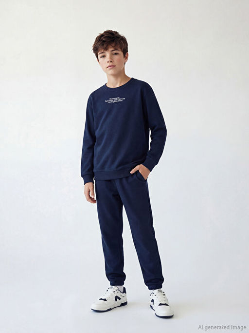 Bask?l? Erkek ?ocuk E?ofman Tak?m