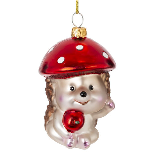 Украшение новогоднее "Ёжик", L6 W7 H9 см, 2в.