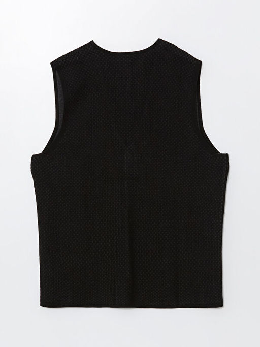 Standart Kal?p V Yaka Erkek Triko Yelek - Waikiki фото 2