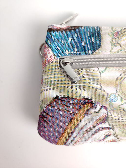 Миниатюрная женская сумка через плечо из гобелена - L-craft фото 4