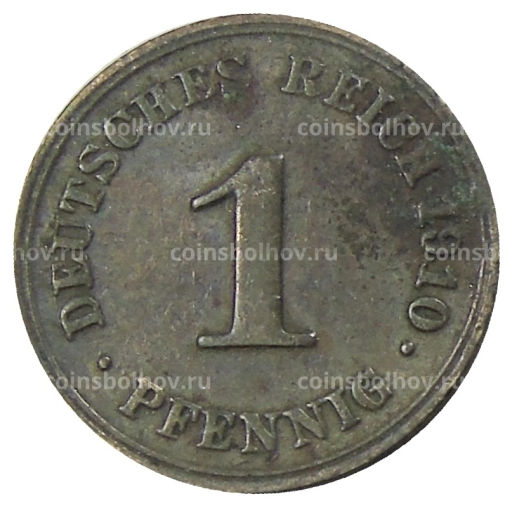 Монета 1 пфенниг 1910 года F Германия