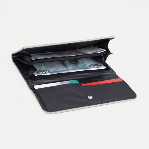 Кошелёк на кнопке, цвет мятный - Simaland фото 4