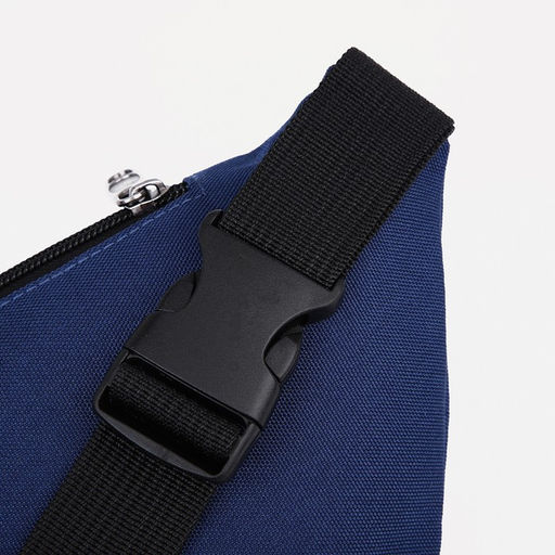 Поясная сумка на молнии, наружный карман, цвет синий - Simaland фото 4
