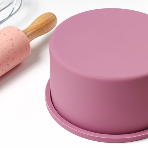 Форма для выпечки «Круг», 12,7×12,7×7 см, цвет сиреневый