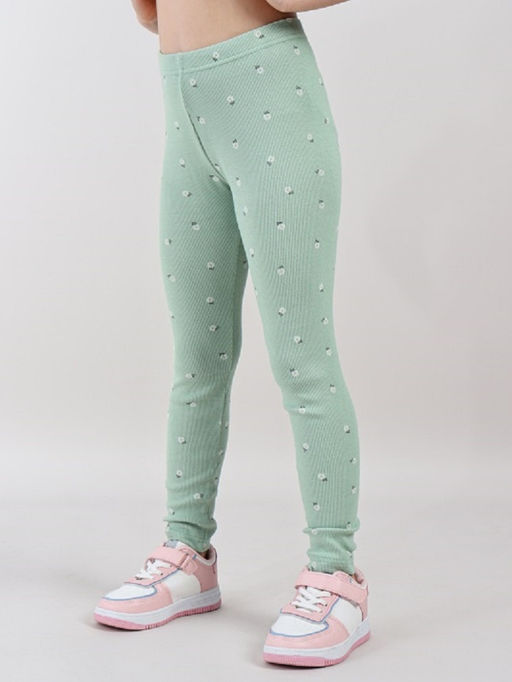 CRB wear / CWKG 70517-37 Брюки модель легинсы для девочки,зеленый  фото 4