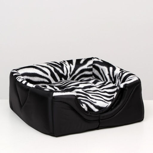 Дом-трансформер квадратный 43 х 43 х 34 см, расцветка зебра - Пижон фото 6