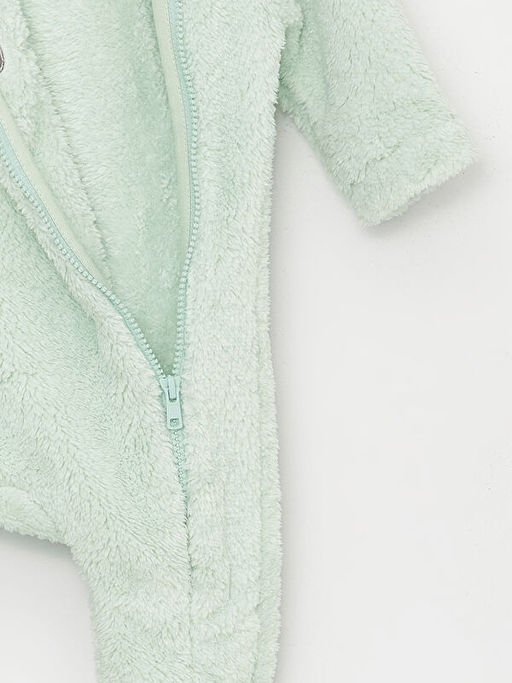 Nak?? Detayl? Kadife Erkek Bebek Tulum (0-12 Ay Patikli, 12 Ay+ Patiksiz) - Waikiki фото 3