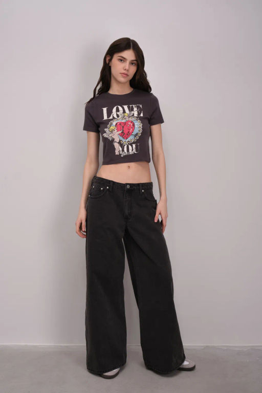 Широкие джинсы-трубы - Incity фото 4