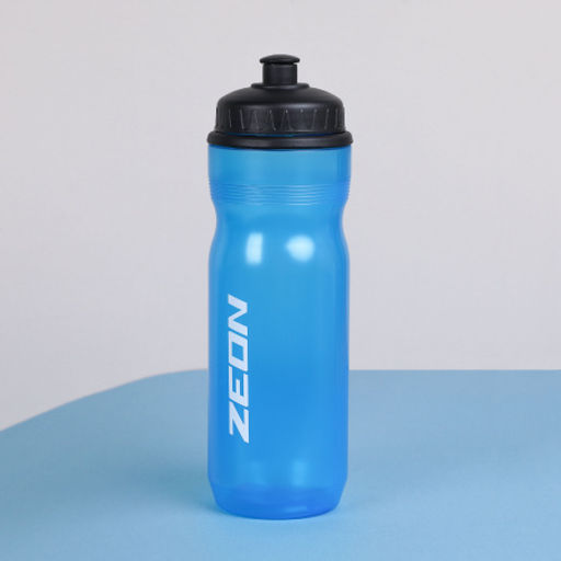 Бутылка для воды велосипедная ZEON WB066 силиконовый клапан, пищевой hi-quality PP, 750ML цвет blue/уп100 - Галеонтрейд фото 2