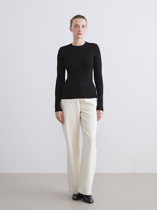 Bisiklet Yaka Kad?n Triko Kazak