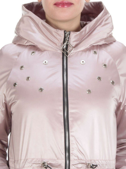 F03 PINK Куртка демисезонная женская (100 гр. синтепон) - Фабричный китай фото 10