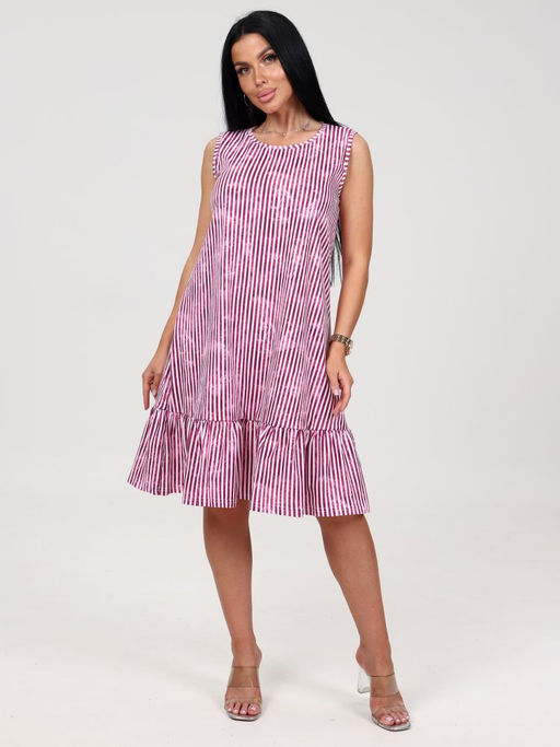626 САРАФАН (Малиновый/полоса) - А-дина фото 2
