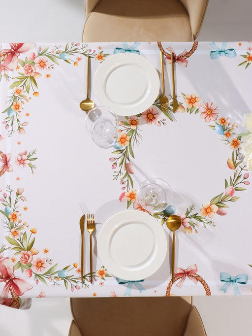 Скатерть на стол «Доляна. Пасхальные цыплята» 145×215±3 см