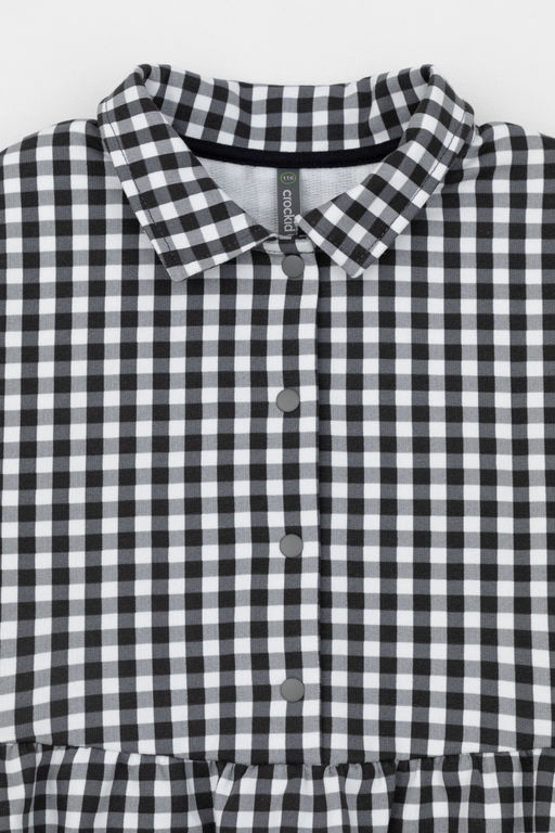 КР 5907/серая клетка на белом к519 платье для дев - Crockid фото 6