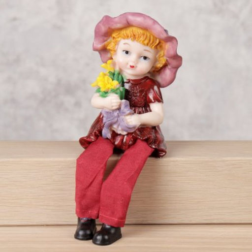 Цена за 4 шт. Фигурка Мальчик,Девочка висячие ножки 11 см / XC940 /уп 4/240/ - ГалеонТрейд фото 3