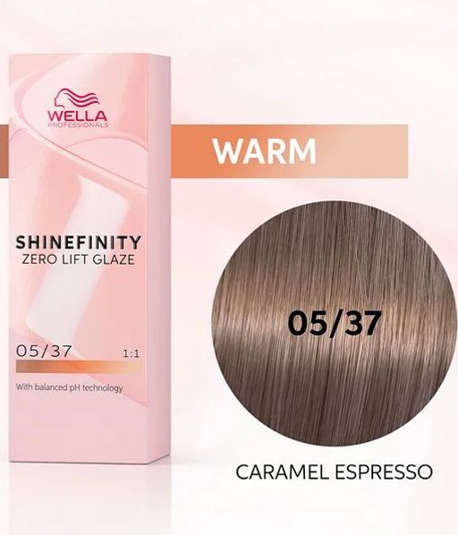 Гель-крем для стойкого тонирования Shinefinity 05/37 карамельный эспрессо, Wella