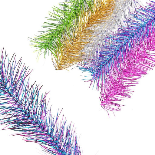 Цена за 10 шт. Мишура № 16 пушистая двойная d=6 см, длина 2 м, микс - Simaland фото 3