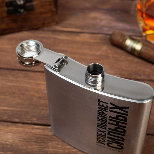 Подарочный набор Легенда алкоголя, фляга, камни для виски, мешочек - Дорого внимание фото 3