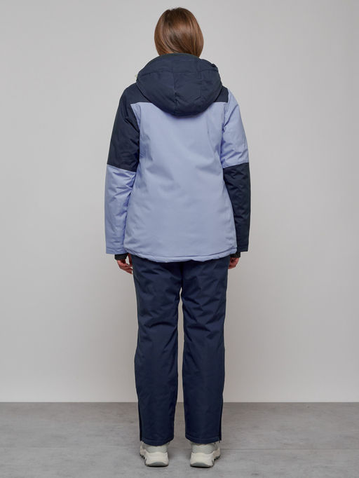 Горнолыжный костюм женский зимний фиолетового цвета 03307F - Chunmai фото 4