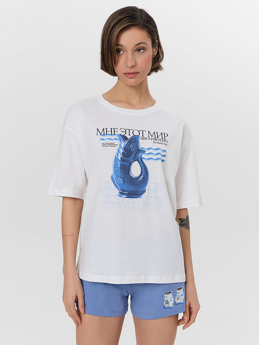 КОМПЛЕКТ ЖЕНСКИЙ (ДЖЕМПЕР, ШОРТЫ) - Mark formelle фото 3