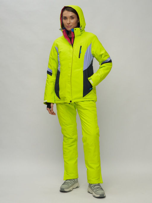 Горнолыжный костюм женский салатового цвета 02201Sl - Chunmai фото 6