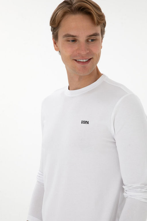 Erkek Beyaz Basic Sweatshirt Sepette S_rpriz _ndirim - U.s. polo assn фото 2
